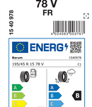 Letne pnevmatike Barum BARUM BRAVURIS 5HM 195/45R15 78V FR BRAV5