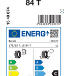Celoletne pnevmatike Barum BARUM QUARTARIS 5 175/65R15 84T Quart 5