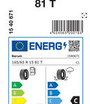 Celoletne pnevmatike Barum BARUM QUARTARIS 5 165/65R15 81T Quart 5