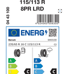 Letne pnevmatike Barum BARUM Vanis 3 8PR 235/65R16C 115/113R VA3