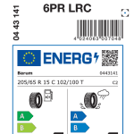 Letne pnevmatike Barum BARUM Vanis 3 6PR 205/65R15C 102/100T VA3