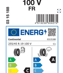 Letne pnevmatike Continental ContiSportContact 5 255/45R19 100V FR SC5 SUV