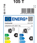 Letne pnevmatike Continental EcoContact 6 Q 235/55R19 105T XL EC6Q CS (+)