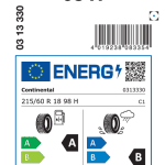 Letne pnevmatike Continental EcoContact 6 Q 215/60R18 98H EC6Q