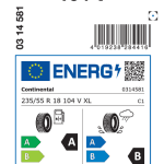 Letne pnevmatike Continental EcoContact 6 235/55R18 104V XL EC6 VOL
