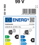 Letne pnevmatike Continental EcoContact 6 235/45R19 99V XL EC6 VOL
