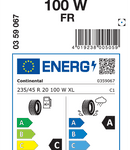 Letne pnevmatike Continental PremiumContact 6 235/45R20 100W XL FR PC6