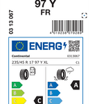 Letne pnevmatike Continental PremiumContact 7 235/45R17 97Y XL FR PC7