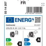 Letne pnevmatike Continental PremiumContact 7 255/55R20 110Y XL FR PC7