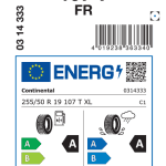 Letne pnevmatike Continental UltraContact NXT 255/50R19 107T XL FR UCN CRM