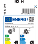Zimske pnevmatike Continental WinterContact TS 850 P 205/60R16 92H TS850P AO