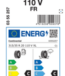 Zimske pnevmatike Continental WinterContact TS 860 S FR 315/35R20 110V XL TS860S SSR