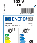 Zimske pnevmatike Continental WinterContact TS 860 S FR 275/35R20 102V XL TS860S SSR
