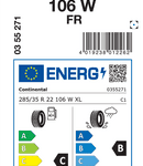 Zimske pnevmatike Continental WinterContact TS 860 S 285/35R22 106W XL FR TS860S AO