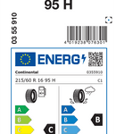 Zimske pnevmatike Continental WinterContact TS 870 215/60R16 95H TS870 CS