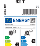 Zimske pnevmatike Continental WinterContact TS 870 185/65R15 92T XL TS870