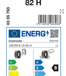 Zimske pnevmatike Continental WinterContact TS 870 195/50R15 82H TS870