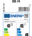 Letne pnevmatike Semperit SEMPERIT COMFORT-LIFE 2 185/65R14 86H C-L2