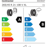 Letne pnevmatike Continental EcoContact 7 265/45R21 108V XL FR EC7 SIL