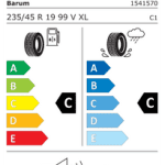Zimske pnevmatike Barum POLARIS 6 235/45R19 99V XL FR POL6